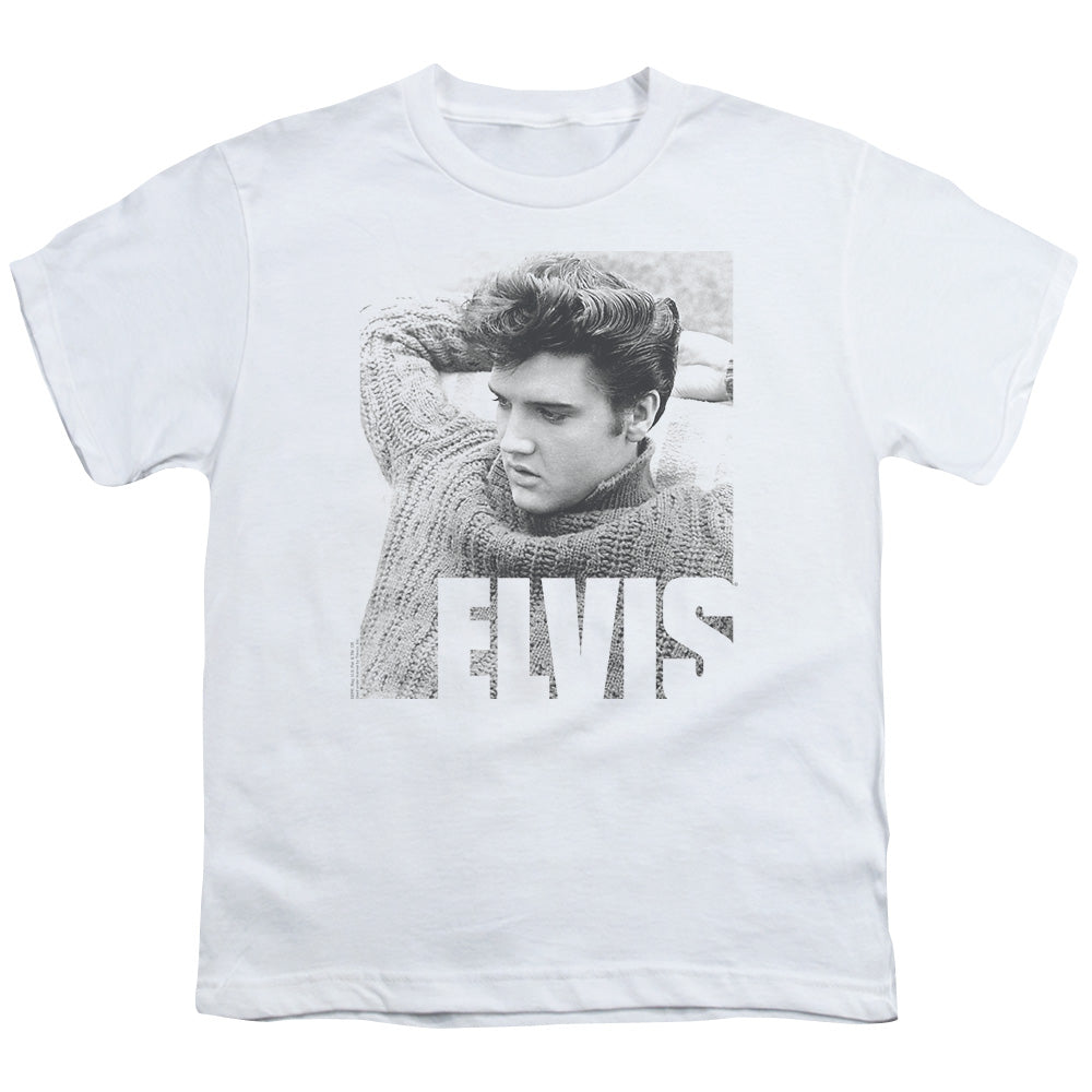 ELVIS PRESLEY/RELAXING - S/S YOUTH 18/1 - WHITE