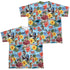 ELVIS PRESLEY/SURFS UP (FRONT/BACK PRINT) - S/S YOUTH POLY CREW - MULTI