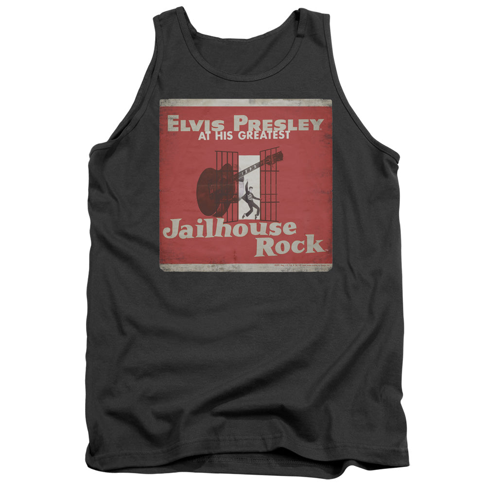 ELVIS PRESLEY/GREATEST - ADULT TANK - CHARCOAL