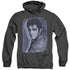ELVIS PRESLEY/OVERLAY - ADULT HEATHER HOODIE - BLACK
