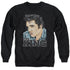 ELVIS PRESLEY/GRAPHIC KING - ADULT CREWNECK SWEATSHIRT - BLACK
