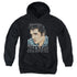 ELVIS PRESLEY/GRAPHIC KING - YOUTH PULLOVER HOODIE - BLACK