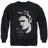 ELVIS PRESLEY/SIMPLE FACE - ADULT CREWNECK SWEATSHIRT - BLACK