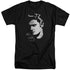 ELVIS PRESLEY/SIMPLE FACE - S/S ADULT TALL 18/1 - BLACK