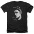 ELVIS PRESLEY/SIMPLE FACE - ADULT HEATHER - BLACK