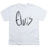 ELVIS PRESLEY/SKETCHY NAME - S/S YOUTH 18/1 - WHITE