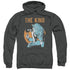 ELVIS PRESLEY/MIC IN HAND - ADULT PULLOVER HOODIE - CHARCOAL