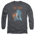 ELVIS PRESLEY/MIC IN HAND -  L/S ADULT 18/1  - CHARCOAL