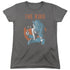 ELVIS PRESLEY/MIC IN HAND - S/S WOMENS TEE - CHARCOAL
