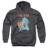 ELVIS PRESLEY/MIC IN HAND - YOUTH PULLOVER HOODIE - CHARCOAL