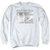 ELVIS PRESLEY/HEARTBREAKER - ADULT CREWNECK SWEATSHIRT - WHITE