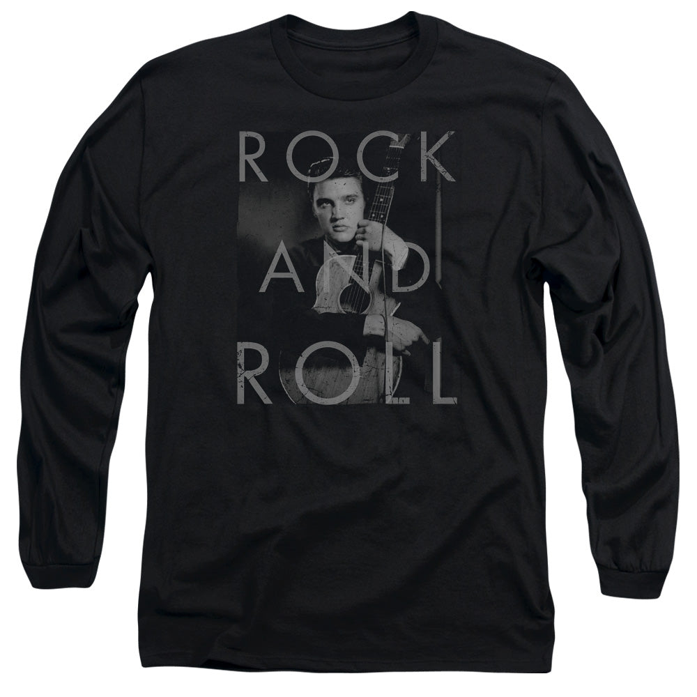 ELVIS PRESLEY/ROCK AND ROLL -  L/S ADULT 18/1  - BLACK