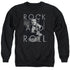 ELVIS PRESLEY/ROCK AND ROLL - ADULT CREWNECK SWEATSHIRT - BLACK