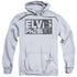 ELVIS PRESLEY/BLOCK LETTERS - ADULT PULLOVER HOODIE - ATHLETIC HEATHER