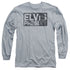 ELVIS PRESLEY/BLOCK LETTERS -  L/S ADULT 18/1  - ATHLETIC HEATHER