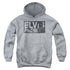 ELVIS PRESLEY/BLOCK LETTERS - YOUTH PULLOVER HOODIE - ATHLETIC HEATHER