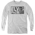ELVIS PRESLEY/BLOCK LETTERS - YOUTH LONG SLEEVE TEE - ATHLETIC HEATHER