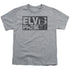 ELVIS PRESLEY/BLOCK LETTERS - S/S YOUTH 18/1 - ATHLETIC HEATHER