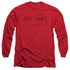 ELVIS PRESLEY/SIGNATURE SKETCH -  L/S ADULT 18/1  - RED