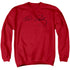 ELVIS PRESLEY/SIGNATURE SKETCH - ADULT CREWNECK SWEATSHIRT - RED