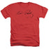 ELVIS PRESLEY/SIGNATURE SKETCH - ADULT HEATHER - RED