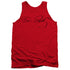 ELVIS PRESLEY/SIGNATURE SKETCH - ADULT TANK - RED