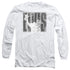 ELVIS PRESLEY/ALOHA GRAY -  L/S ADULT 18/1  - WHITE