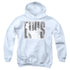 ELVIS PRESLEY/ALOHA GRAY - YOUTH PULLOVER HOODIE - WHITE