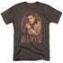 ELVIS PRESLEY/STRIPES - S/S ADULT 18/1 - CHARCOAL