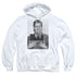 ELVIS PRESLEY/ARMY MUG SHOT - ADULT PULLOVER HOODIE - WHITE