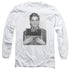 ELVIS PRESLEY/ARMY MUG SHOT -  L/S ADULT 18/1  - WHITE