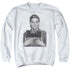 ELVIS PRESLEY/ARMY MUG SHOT - ADULT CREWNECK SWEATSHIRT - WHITE
