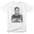 ELVIS PRESLEY/ARMY MUG SHOT - S/S ADULT 18/1 - WHITE