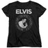 ELVIS PRESLEY/ROCK KING - S/S WOMENS TEE - BLACK