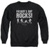 ELVIS PRESLEY/FATHERS DAY ROCKS - ADULT CREWNECK SWEATSHIRT - BLACK