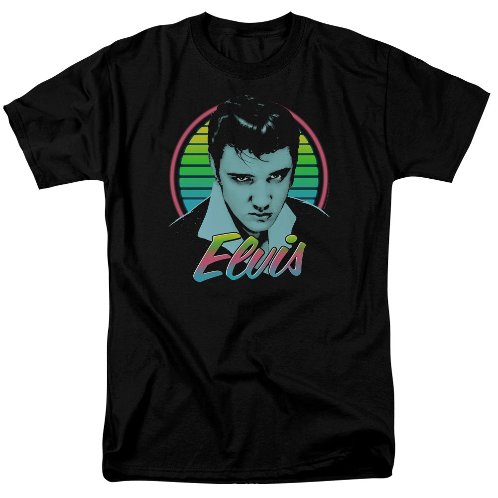 ELVIS PRESLEY/NEON KING - S/S ADULT 18/1 - BLACK