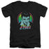 ELVIS PRESLEY/NEON KING - S/S ADULT V-NECK 30/1 - BLACK