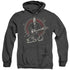 ELVIS PRESLEY/STARS - ADULT HEATHER HOODIE - BLACK