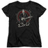ELVIS PRESLEY/STARS - S/S WOMENS TEE - BLACK