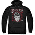 ELVIS PRESLEY/HAIL THE KING - ADULT PULLOVER HOODIE - BLACK