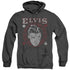 ELVIS PRESLEY/HAIL THE KING - ADULT HEATHER HOODIE - BLACK