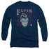 ELVIS PRESLEY/HAIL THE KING - L/S ADULT 18/1 - NAVY