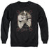 ELVIS PRESLEY/ELVIS PINSTRIPES - ADULT CREWNECK SWEATSHIRT - BLACK