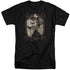 ELVIS PRESLEY/ELVIS PINSTRIPES - S/S ADULT TALL 18/1 - BLACK