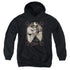 ELVIS PRESLEY/ELVIS PINSTRIPES - YOUTH PULLOVER HOODIE - BLACK