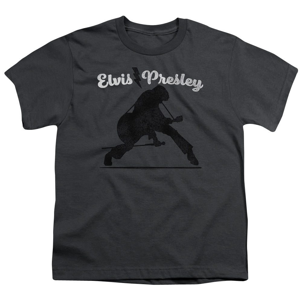 ELVIS PRESLEY/OVERPRINT - S/S YOUTH 18/1 - CHARCOAL