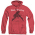 ELVIS PRESLEY/OVERPRINT - ADULT HEATHER HOODIE - RED