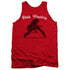 ELVIS PRESLEY/OVERPRINT - ADULT TANK - RED