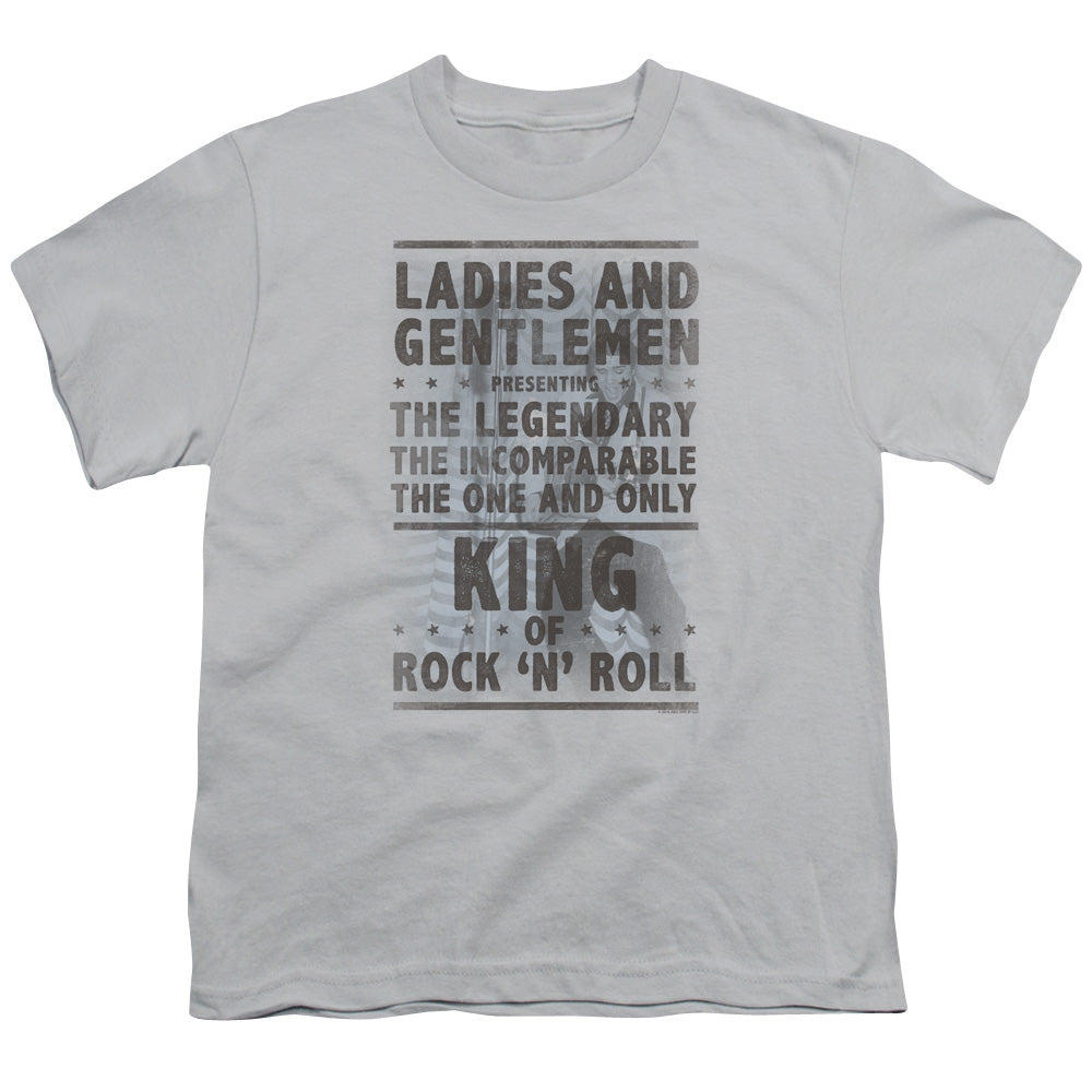 ELVIS PRESLEY/LADIES AND GENTLEMEN - S/S YOUTH 18/1 - SILVER