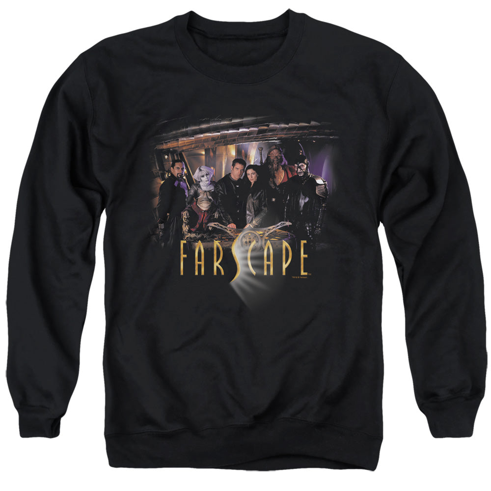 FARSCAPE/CAST - ADULT CREWNECK SWEATSHIRT - BLACK